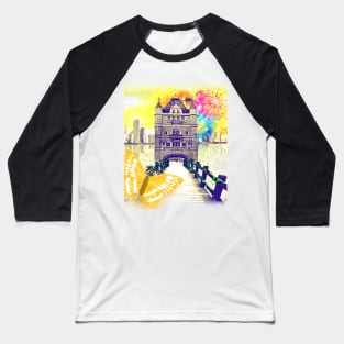 London Bridge Tower Baseball T-Shirt